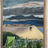 Large Oil on Canvas by Guy Bardone