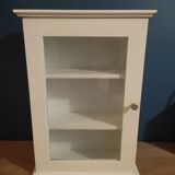 Glass cabinet showcase figurines collection