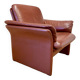 "Erpo" designer adjustable leather armchair.