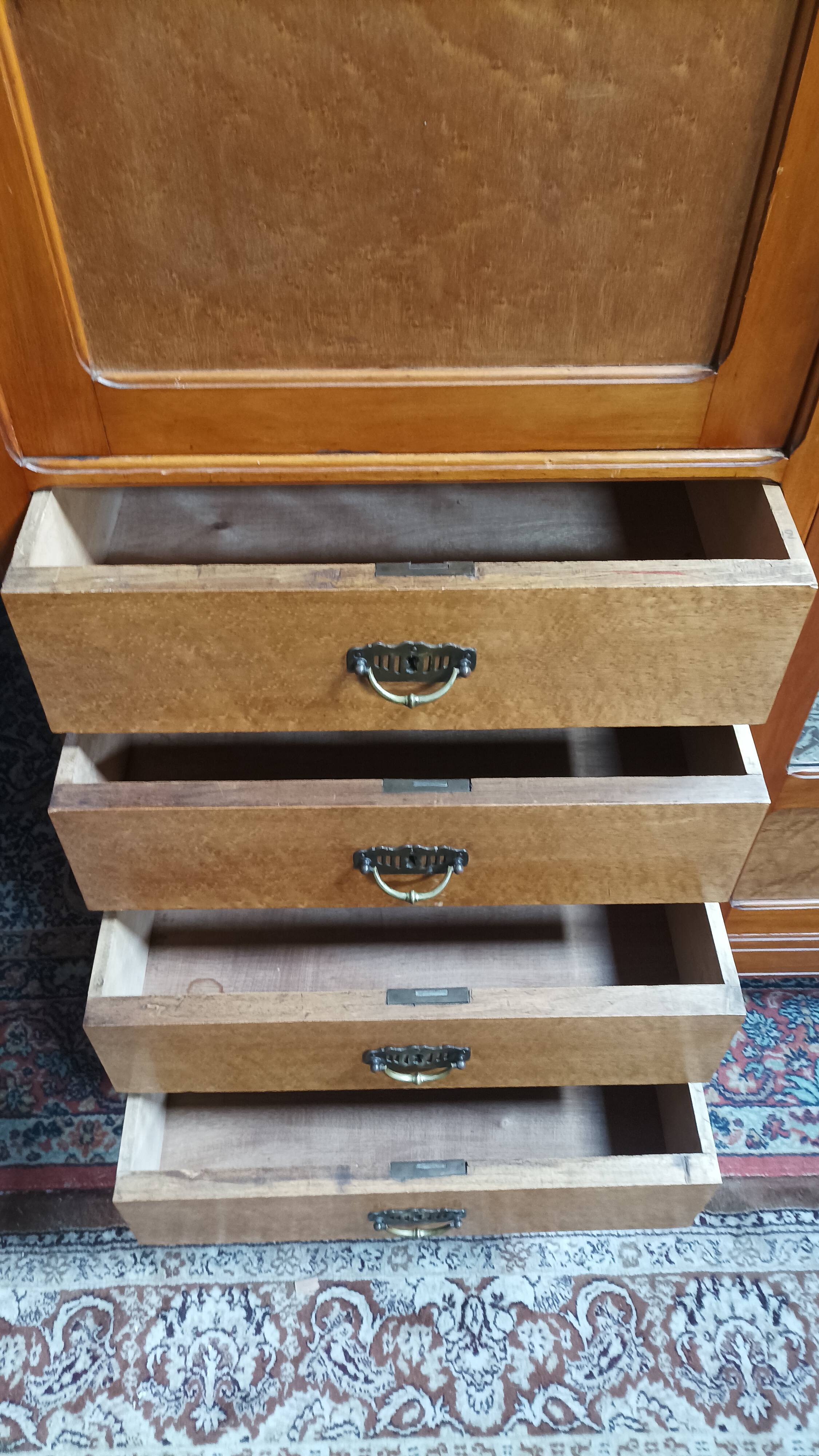 1930s beechwood wardrobe