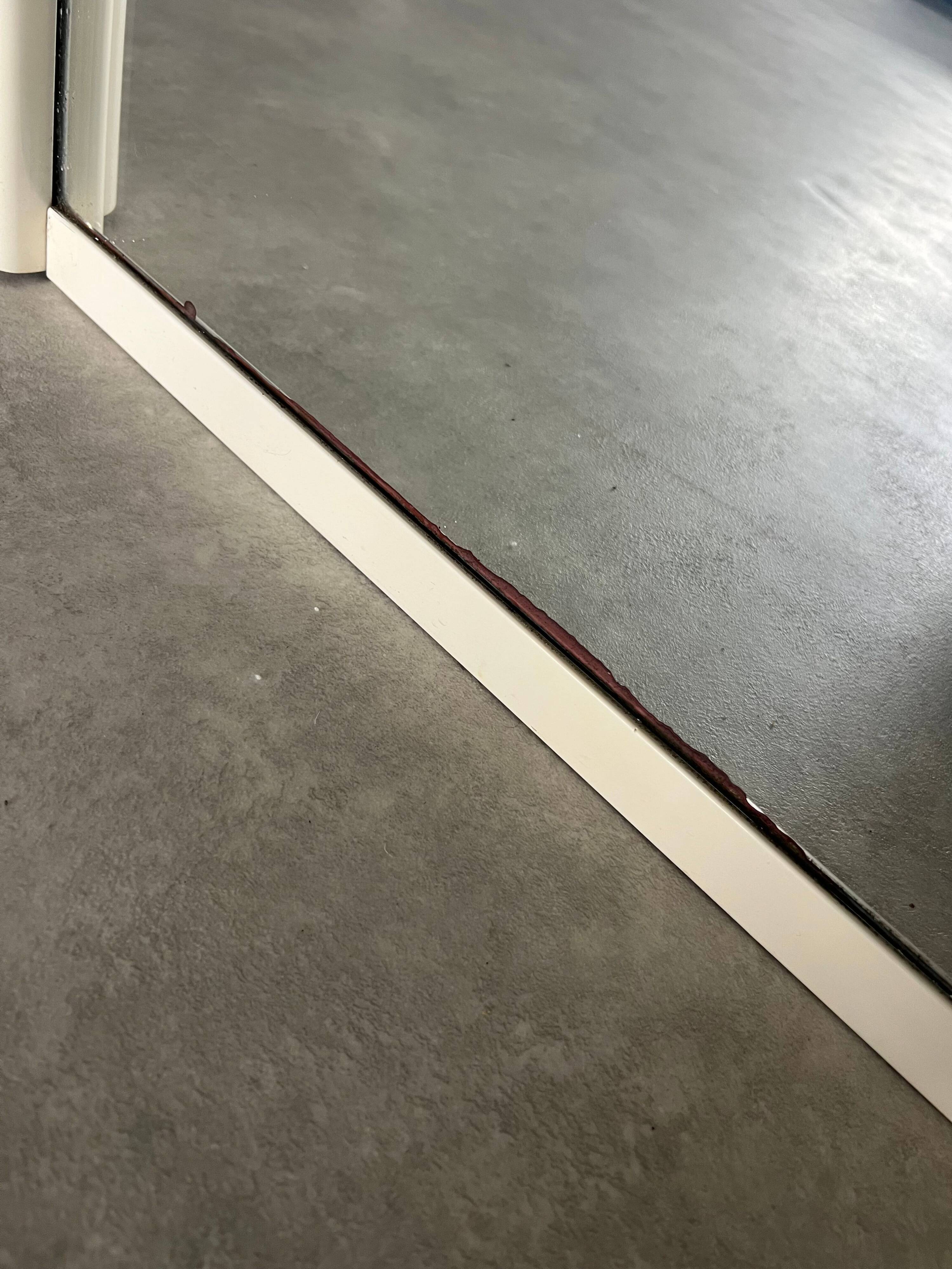 Vintage 1970s Illuminated Mirror with Built-In Socket