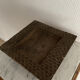 Square ashtray vintage carved wood