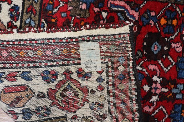 Hand-knotted hamadan carpet Iran 98x195cm