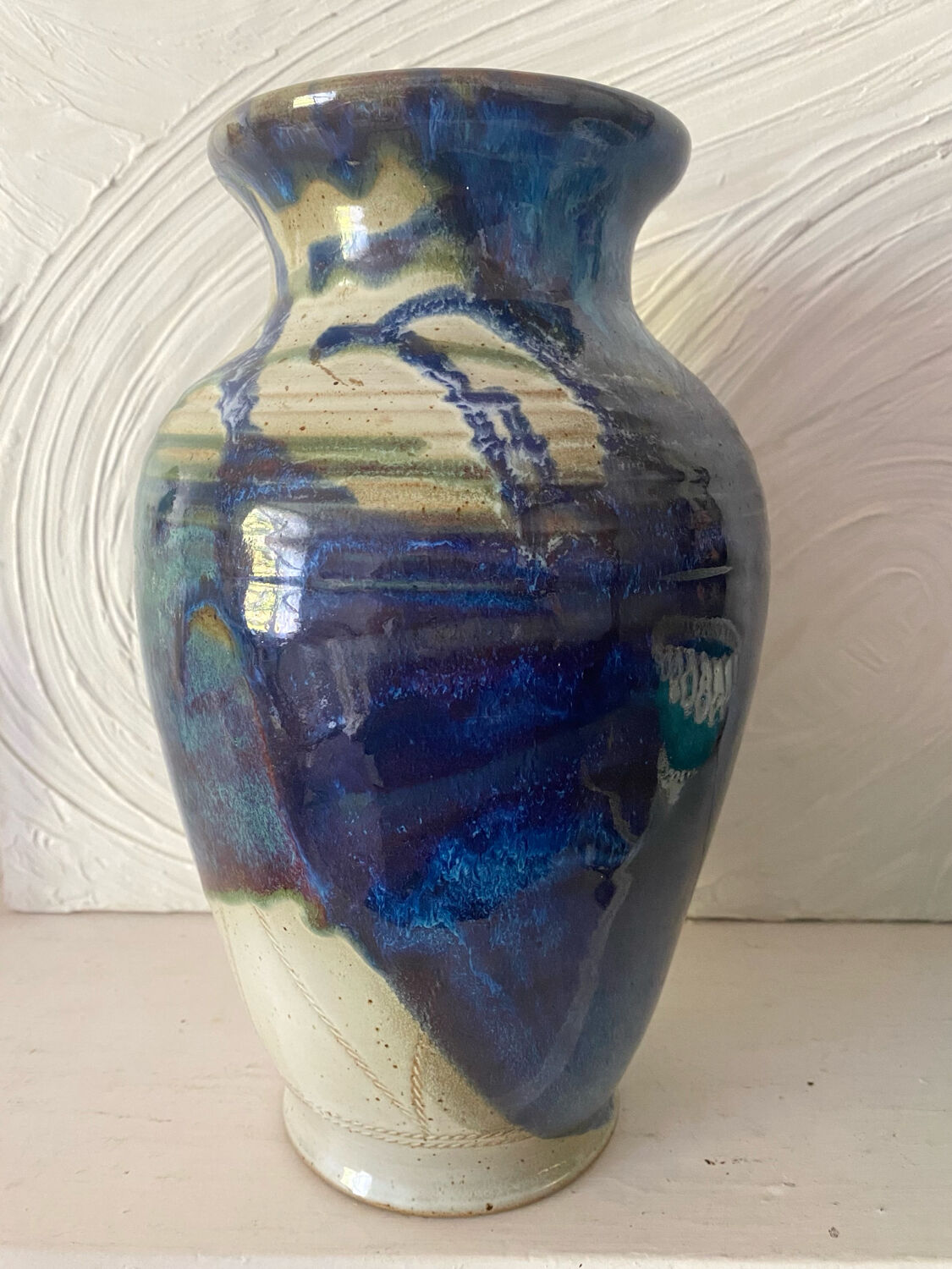 Signed ceramic vase