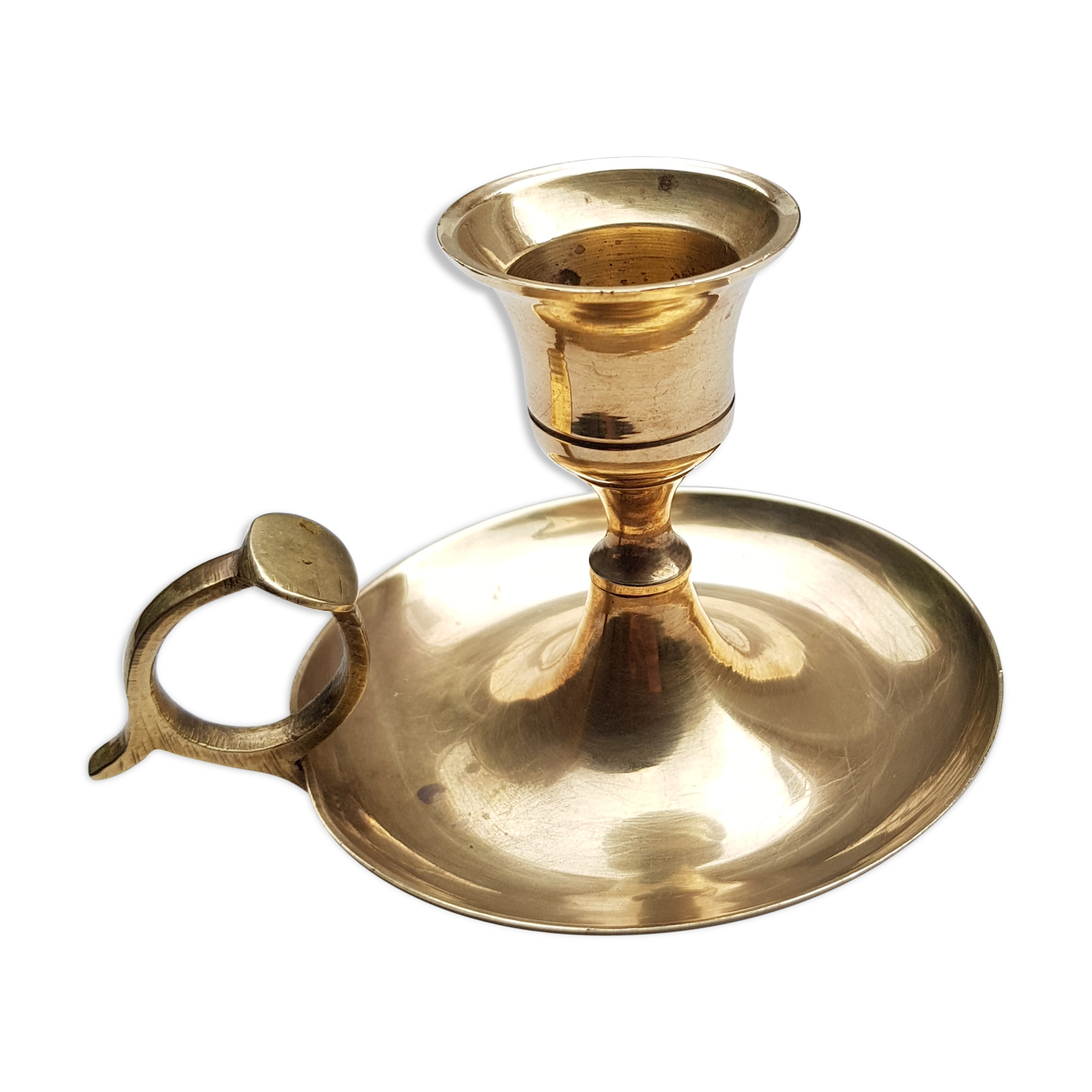 Brass taper candleholder
