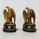 Pair of Hollywood Regency golden eagle bookends by Borghese. 60s