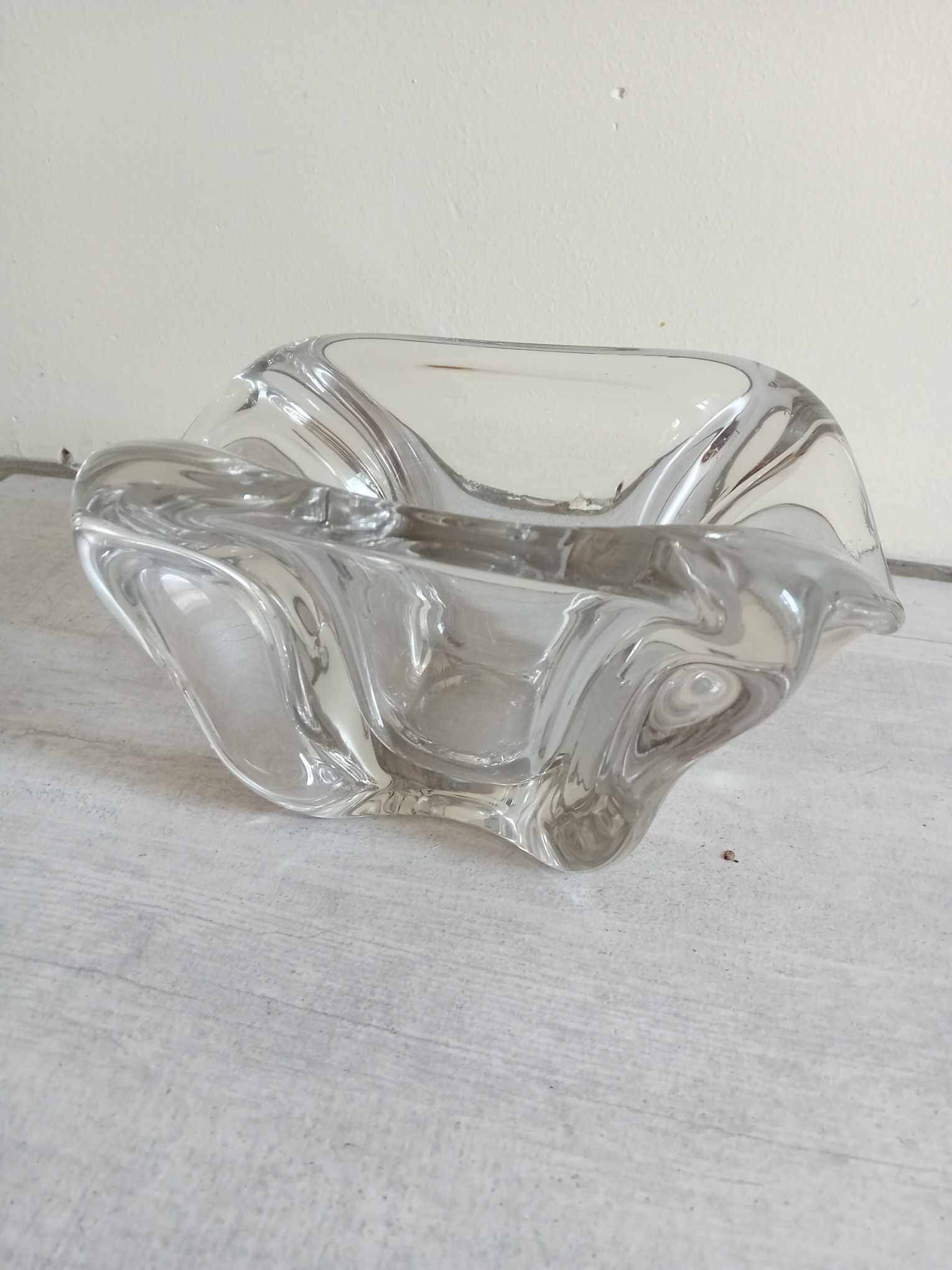 Large crystal cigar ashtray