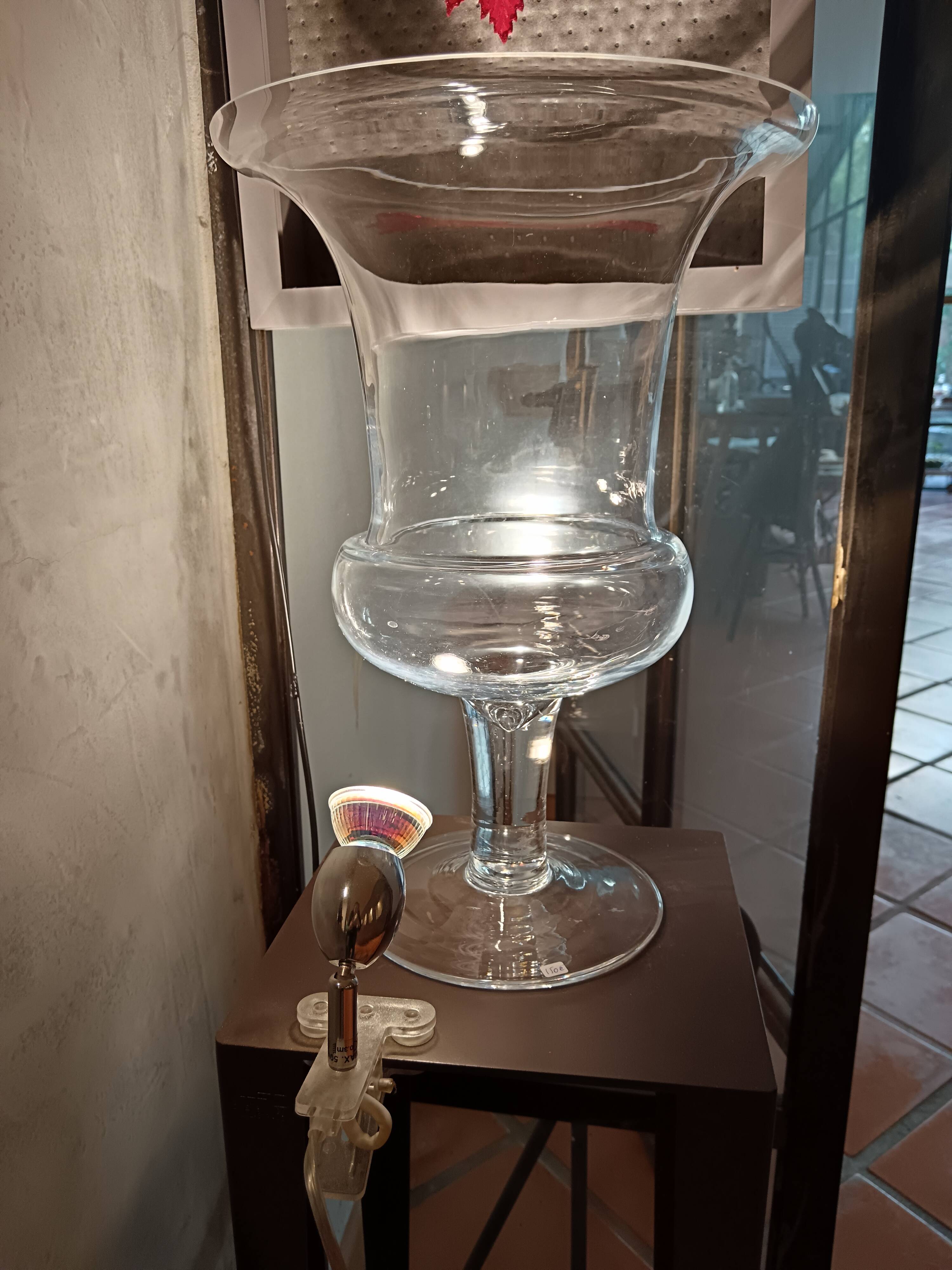 Pair of Medici glass vases