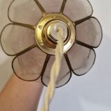 Mother-of-pearl flower in portable lamp or suspension