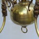 6 brass chandelier branches dutch style