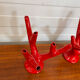 Set of two vintage “Alberello” coral vases