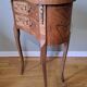 Louis XV style marquetry "kidney" bedside table