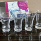 4 vintage luminarc shoot glasses