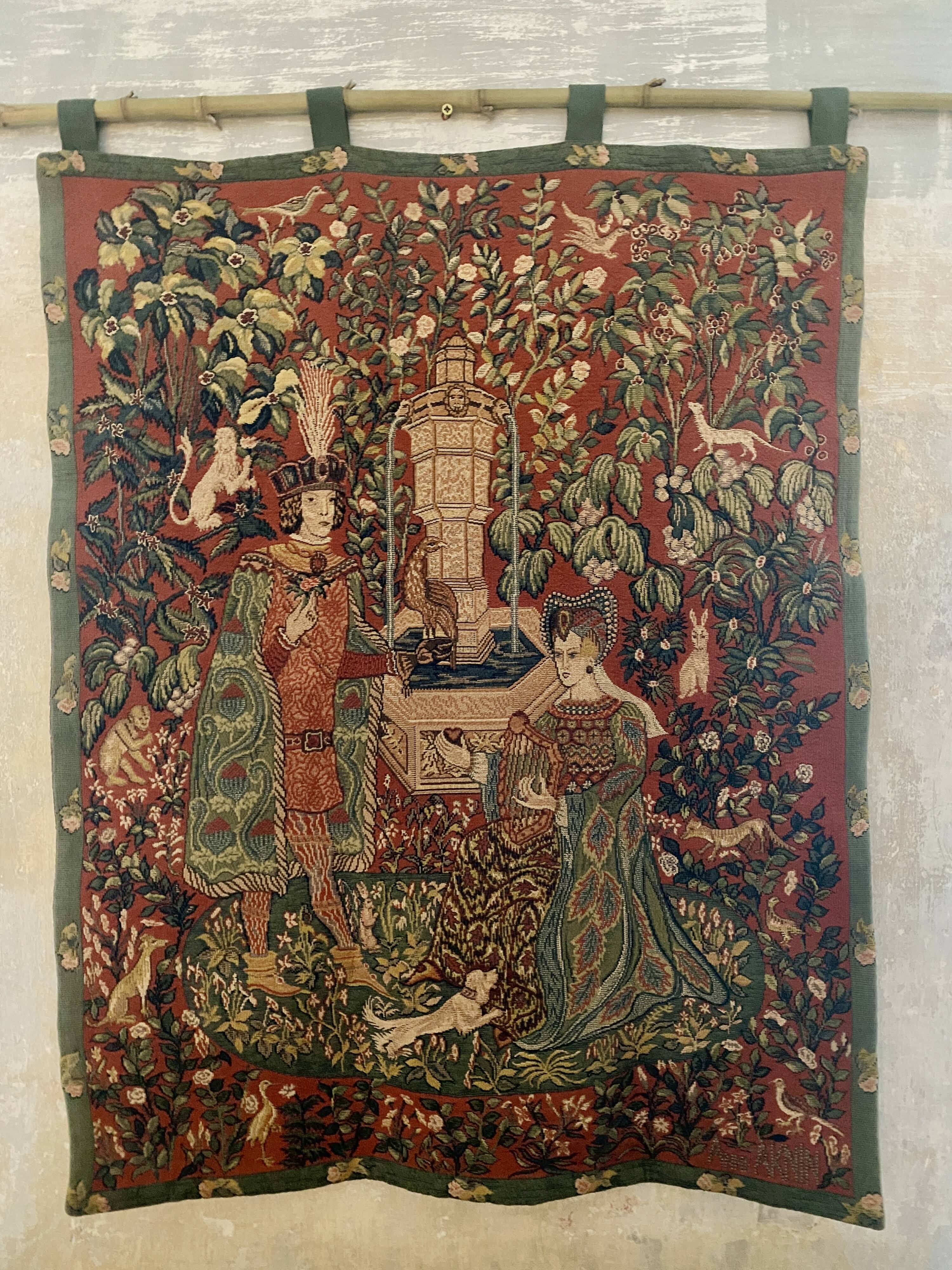Tapestry "The Novel of the Rose" by Anne Roland Aknin 1985