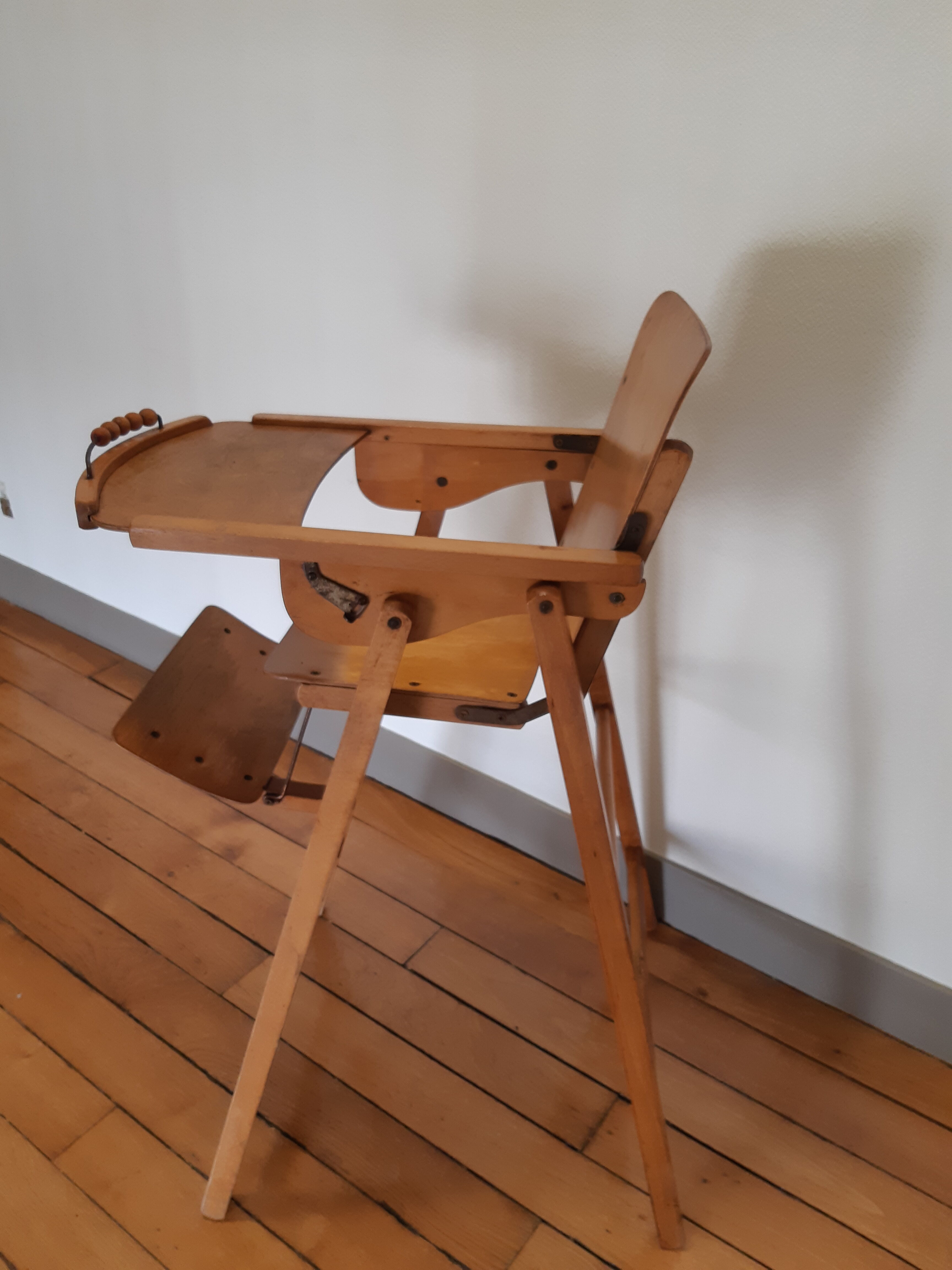 Vintage high folding chair