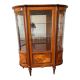 Louis XVI style silver showcase In marquetry