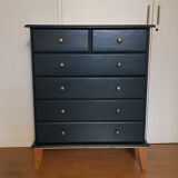 Commode scandinave bleu ganne