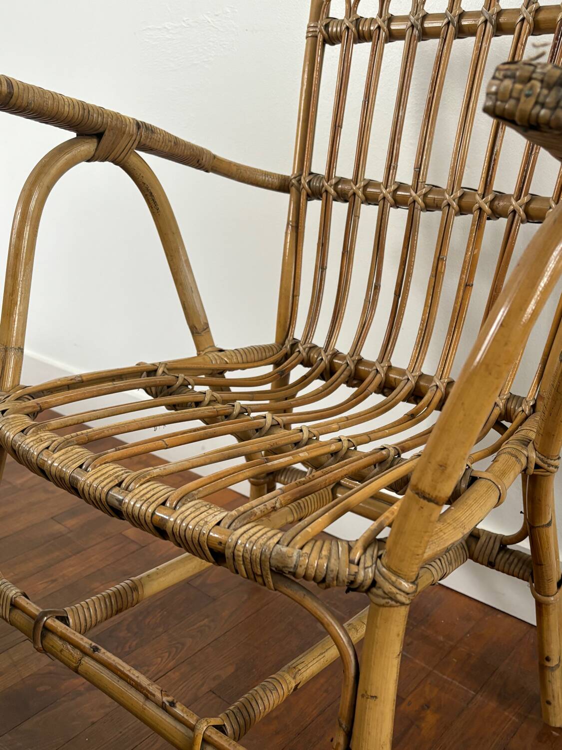 Rattan armchair from the 60s