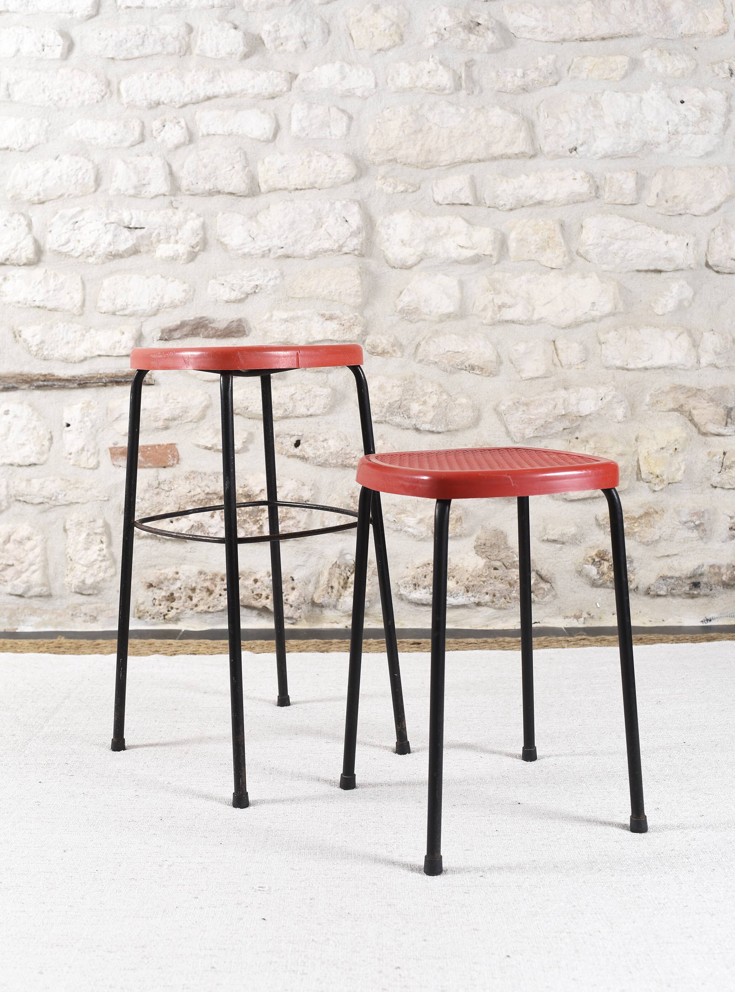 Paire de tabourets vintage grosfillex