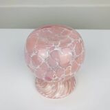 La Rochère pink blown glass vase, vintage