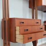 Mid century Italian design teak bookcase 1950s