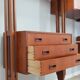 Mid century Italian design teak bookcase 1950s