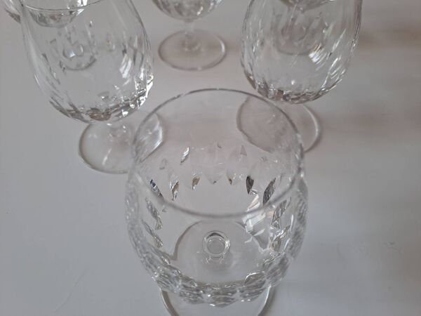 6 verres à cognac Bayel cristallerie Royale de Champagne