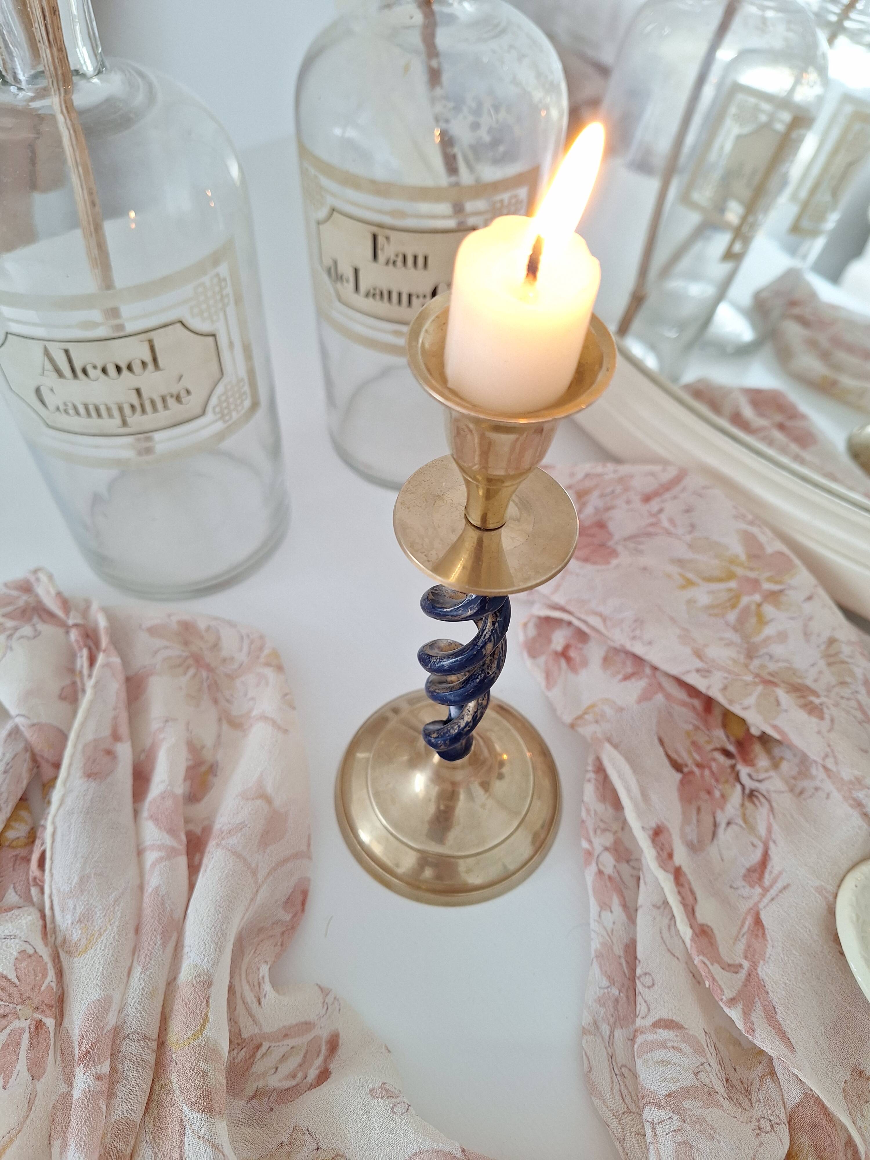 Bougeoir vintage en laiton