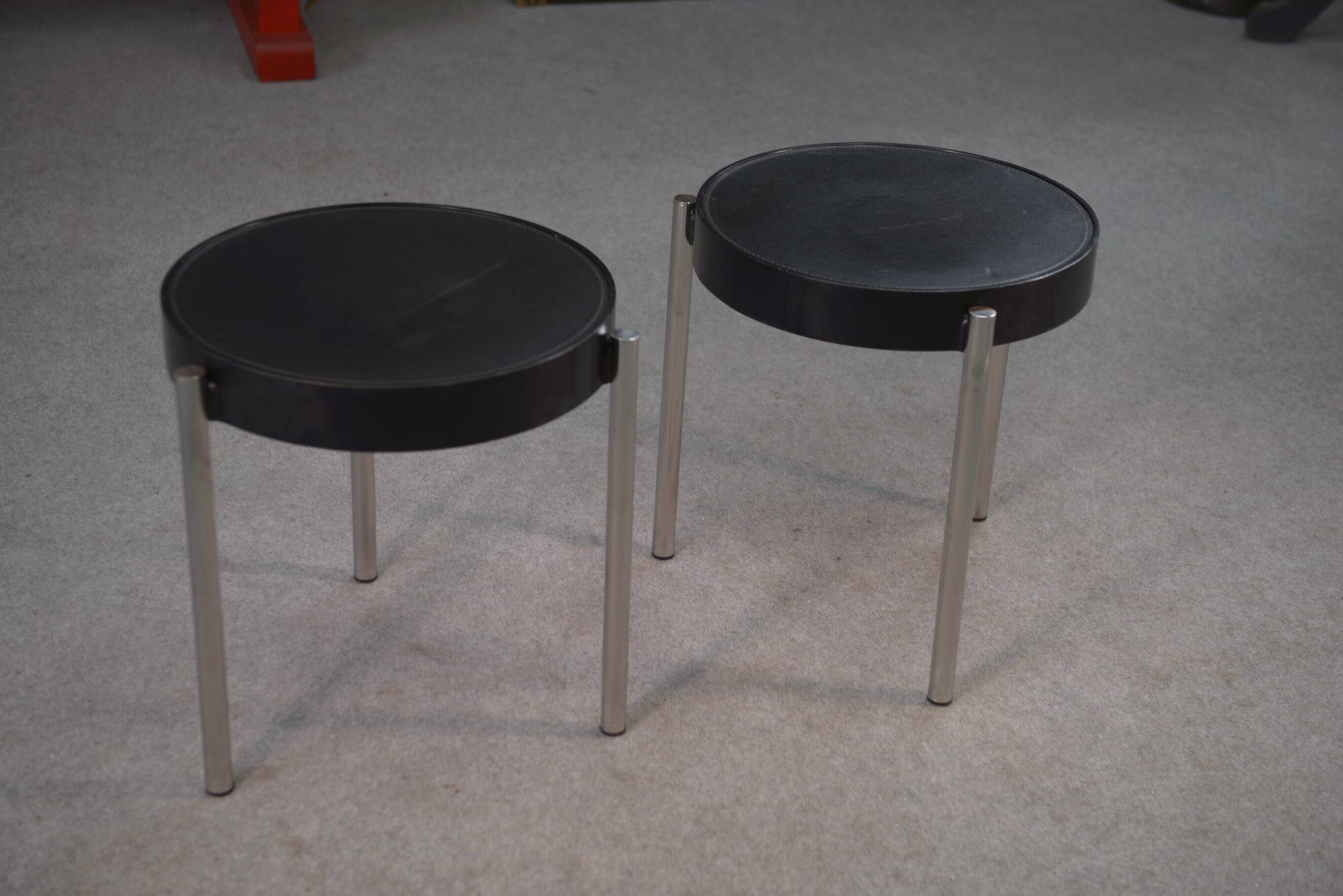 Pair of side tables by Tavolino Brighella for Zanotta 1980s