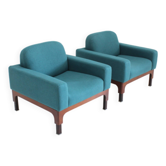 Paire de fauteuils « Romantica » du milieu du siècle par Piero Ranzani pour Elam, années 1950