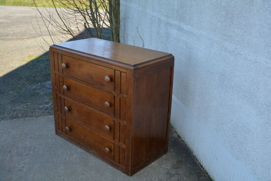 1960s chest of drawers wooden varnish