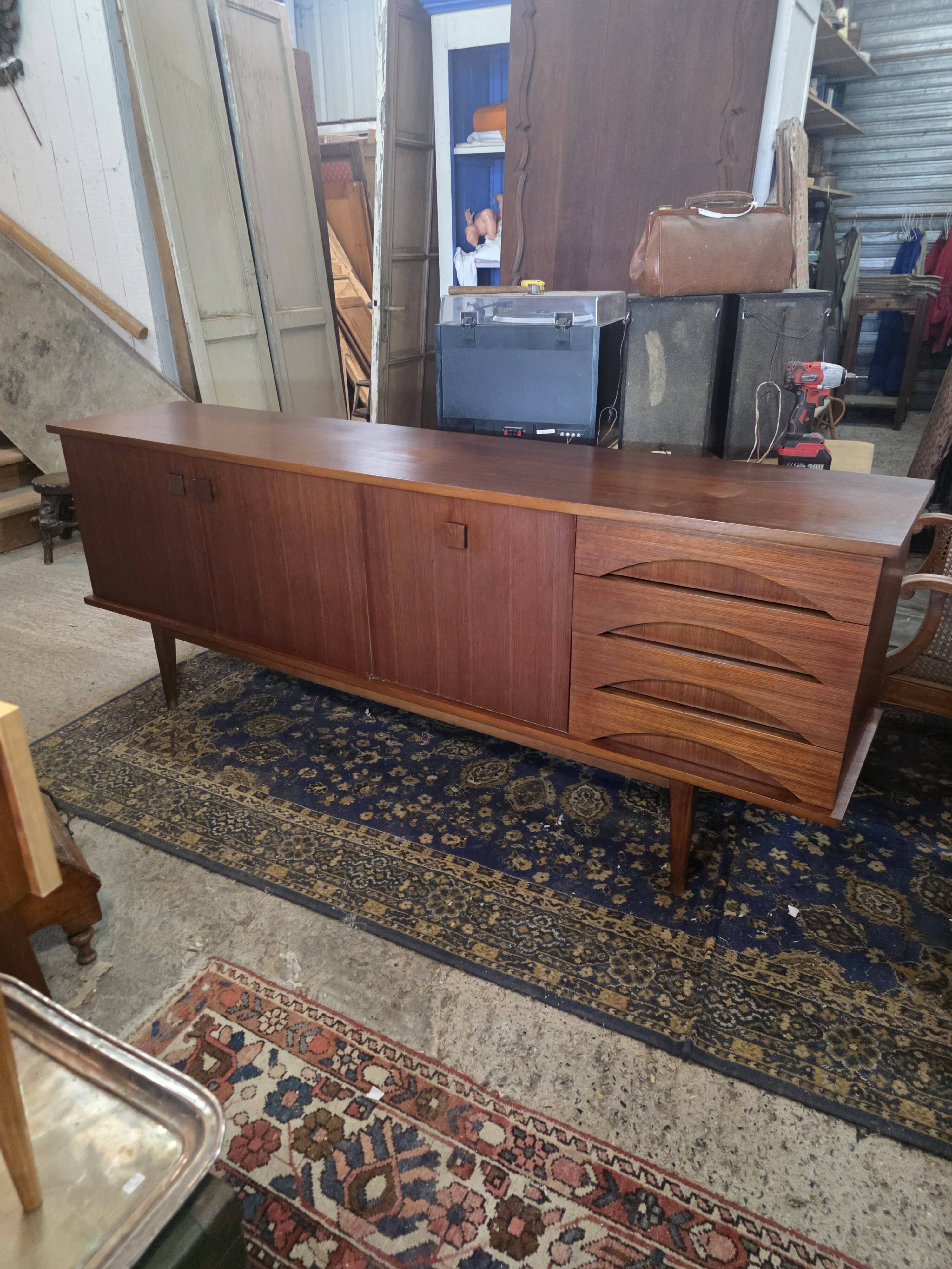 Scandinavian teak sideboard from the 1960s.