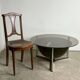 Table basse Space Age en aluminium et verre fumé, 1970