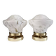 Paire d’appliques murales globes blancs