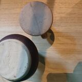 Bougeoirs en grès vintage