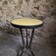 French Art Deco bistro table REX with a bakelite top, circa 1930.