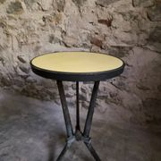 Table bistrot Art déco française REX avec plateau en bakélite, vers 1930
