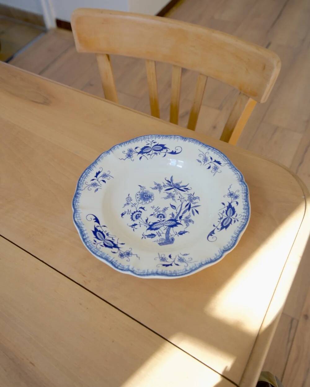 Blue plate Lancaster Sarreguemines