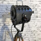 Projecteur de théâtre sur trépied vintage, années 1960