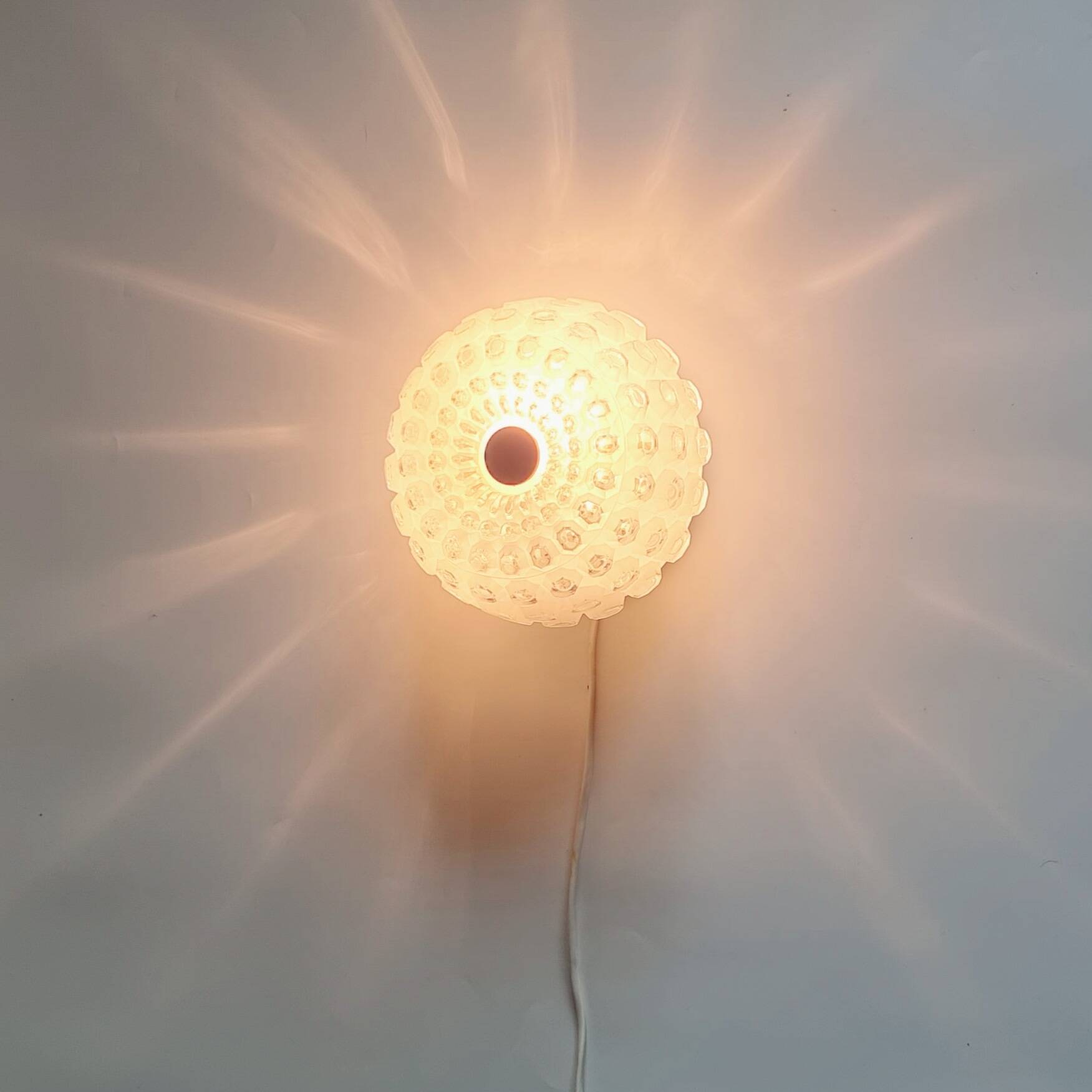 Mid-Century Bubble Glass Flush Mount from Limburg, Germany, 1960s