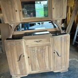 Parisian Art Deco sideboard in natural wood