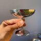 6 coupes sur pied cocktail inox