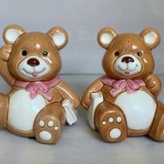 Pair of brown bear bookends