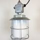Vintage Industrial Aluminium Lamp with Milk Glass, 1970s