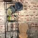 Cloakroom / Art Deco period coat rack in black wrought iron