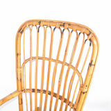 Rattan rocking chair Denmark, 1970s, Scandinavian style