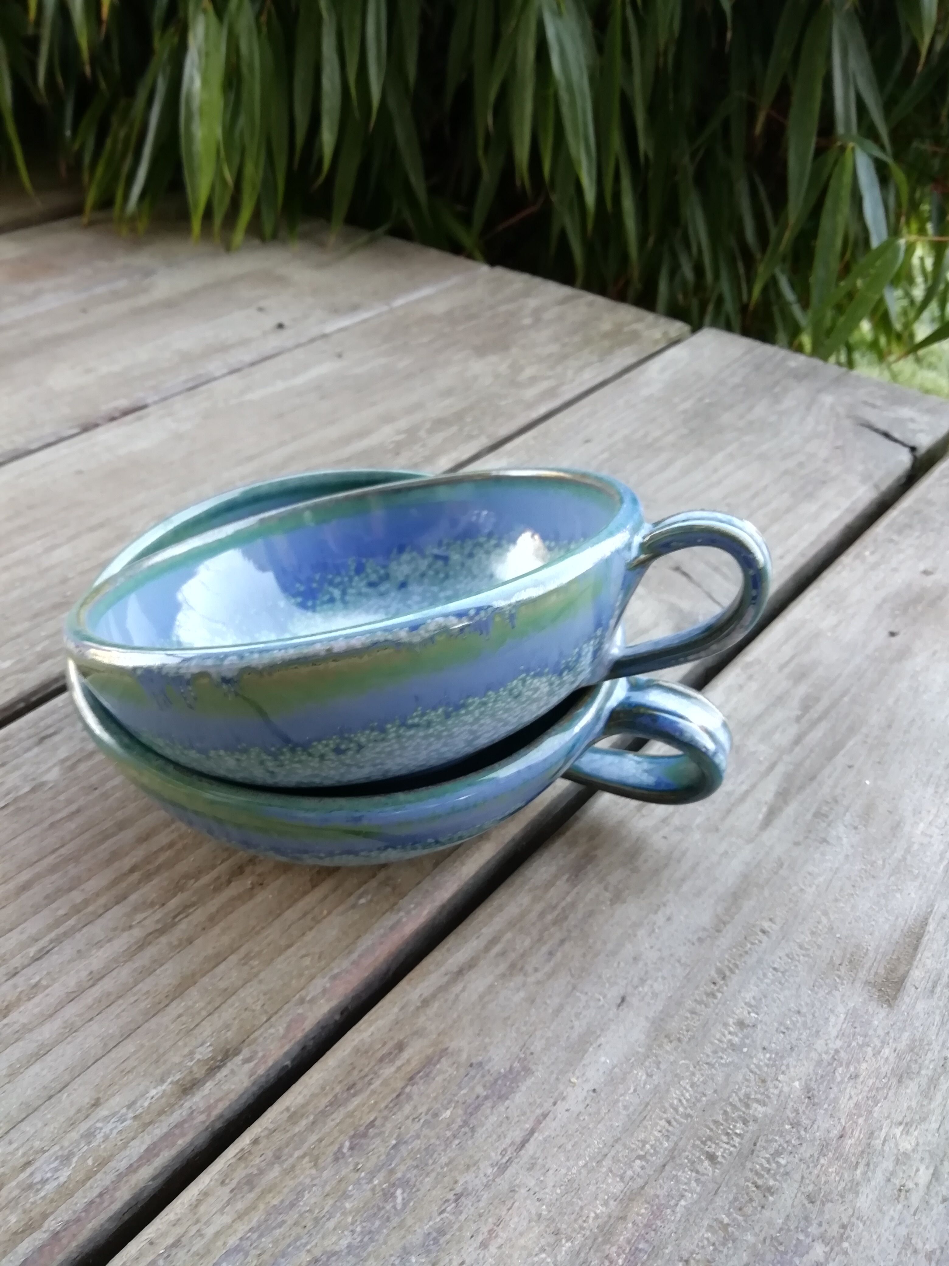 Pair of artisanal cups