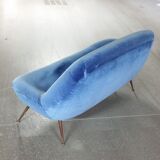 Sofa sofa egg biomorphic Fritz Neth to correcta years 1955