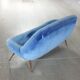 Sofa sofa egg biomorphic Fritz Neth to correcta years 1955