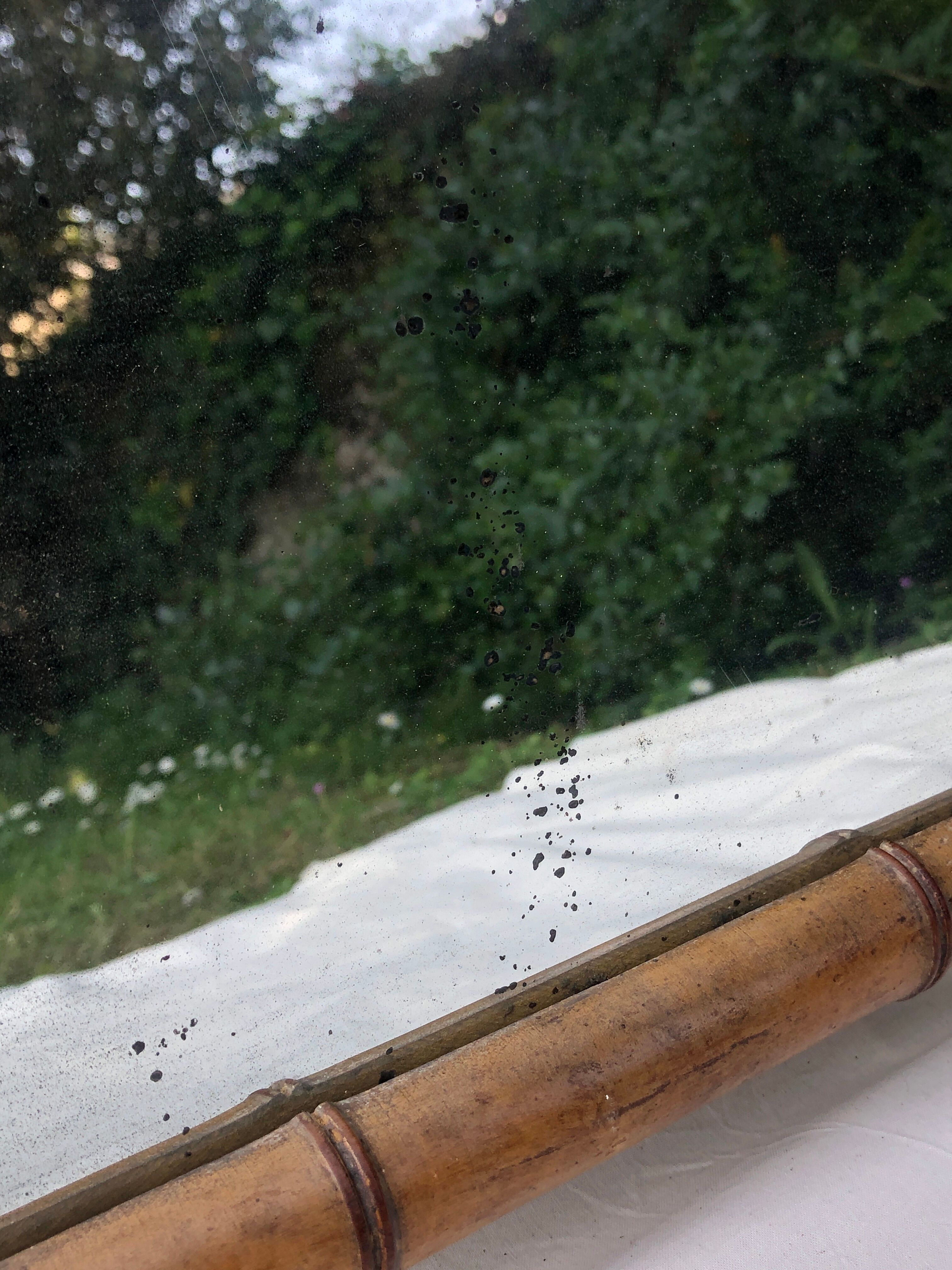 Rectangle bamboo mirror 70x50cm